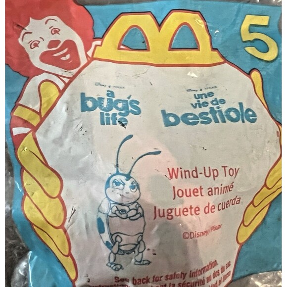 McDonalds Happy Meal Toy A Bug's Life Francis the Ladybug #5 1998 Vintage - Picture 3 of 8